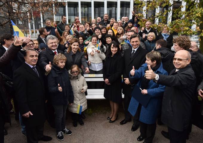 Ukrainian President Poroshenko visits Slovenia at the invitation of President Pahor